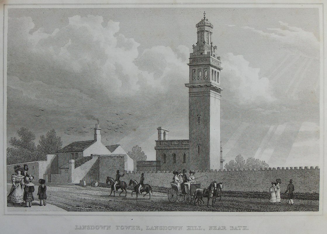 Print - Lansdown Tower, Lansdown Hill, Near Bath - Bond
